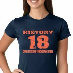 Bewild Sport Inspiration History 18 Manning Record Breaking Girls T-shirt