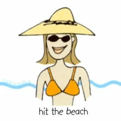 Bewild Hit The Beach T-Shirt Cool Funny & Offensive