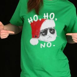 Bewild Ho Ho No Angry Cat Girl's T-Shirt
