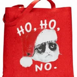 Bewild Ho Ho No Angry Cat Tote Bag Cool Funny & Offensive