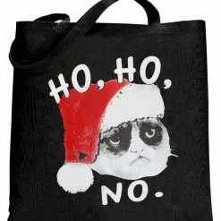Bewild Ho Ho No Angry Cat Tote Bag Cool Funny & Offensive