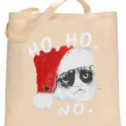 Bewild Ho Ho No Angry Cat Tote Bag Cool Funny & Offensive