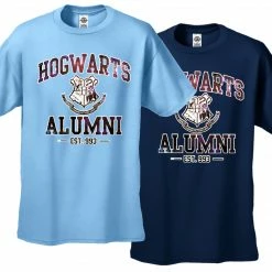 Bewild Comic Con & Gaming Clothing, Video Game Hogwarts Alumni Galaxy Men's T-Shirt