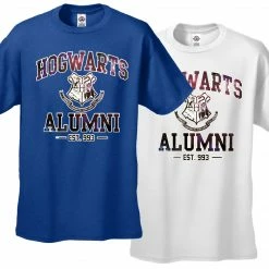 Bewild Comic Con & Gaming Clothing, Video Game Hogwarts Alumni Galaxy Men's T-Shirt