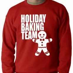 Bewild Holiday Prints Holiday Baking Team Christmas Cookies Adult Crewneck