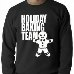 Bewild Holiday Prints Holiday Baking Team Christmas Cookies Adult Crewneck