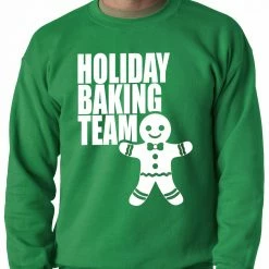 Bewild Holiday Prints Holiday Baking Team Christmas Cookies Adult Crewneck