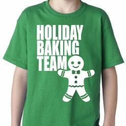 Bewild Holiday Prints Holiday Baking Team Christmas Cookies Kids T-shirt
