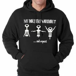 Bewild Holiday Workout Funny Adult Hoodie Holiday Prints