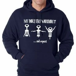 Bewild Holiday Workout Funny Adult Hoodie Holiday Prints