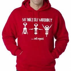 Bewild Holiday Workout Funny Adult Hoodie Holiday Prints