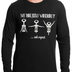 Bewild Cool Funny & Offensive Holiday Workout Funny Thermal Longsleeve Shirt