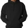 Bewild Blank & Comfy Hooded Sweatshirt :: Unisex Pull Over Hoodie (Black)