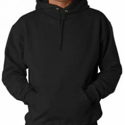Bewild Blank & Comfy Hooded Sweatshirt :: Unisex Pull Over Hoodie (Black)