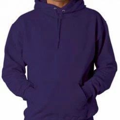 Bewild Hooded Sweatshirt :: Unisex Pull Over Hoodie (Deep Purple) Blank & Comfy
