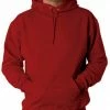 Bewild Hooded Sweatshirt :: Unisex Pull Over Hoodie (Red) Blank & Comfy