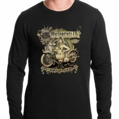 Bewild Hot Babes And Cold Beer Biker Thermal Shirt