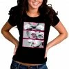 Bewild Hot Pink Sexy Girl Roll Lick Smoke Girl's T-Shirt