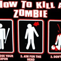 Bewild How To Kill A Zombie Hoodie Cool Funny & Offensive
