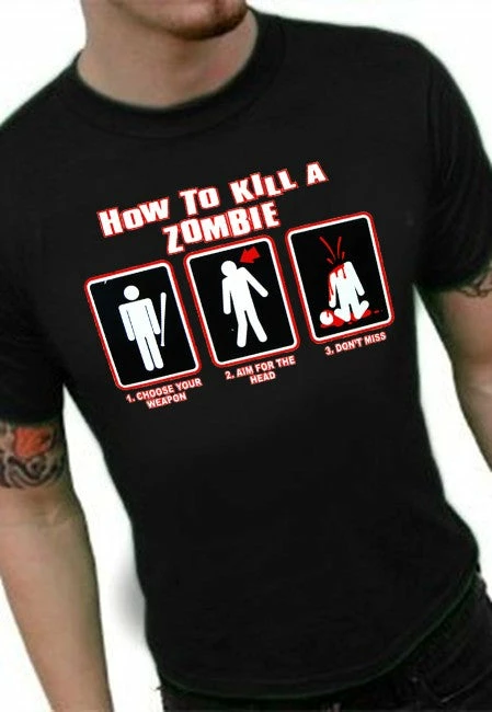Bewild How To Kill A Zombie T-Shirt 3 Bewild How To Kill A Zombie T-Shirt