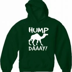 Bewild Cool Funny & Offensive Hump Day Camel Adult Hoodie
