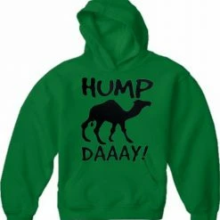 Bewild Cool Funny & Offensive Hump Day Camel Adult Hoodie