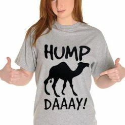 Bewild Cool Funny & Offensive Hump Day Camel Girl's T- Shirt