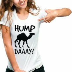 Bewild Cool Funny & Offensive Hump Day Camel Girl's T- Shirt