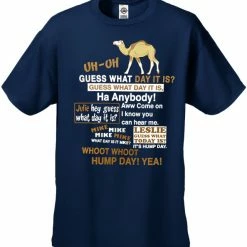 Bewild Hump Day Camel T-Shirt (Brown & White Print) Cool Funny & Offensive