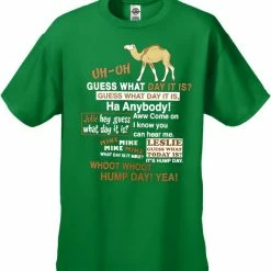 Bewild Hump Day Camel T-Shirt (Brown & White Print) Cool Funny & Offensive