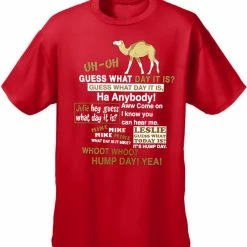 Bewild Hump Day Camel T-Shirt (Brown & White Print) Cool Funny & Offensive