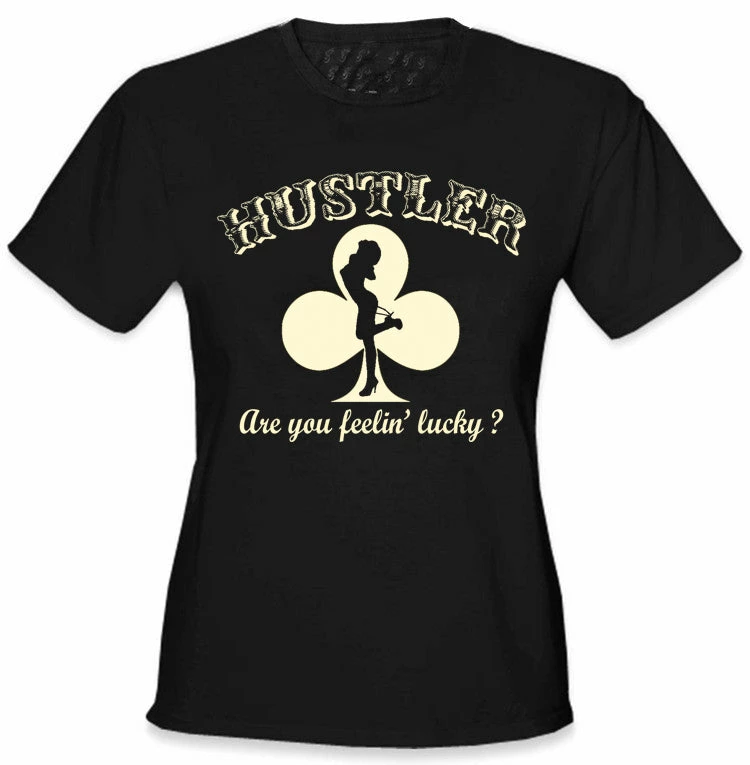 Bewild Hustler Are You Feelin' Lucky? Girl's T-Shirt 4 Bewild Hustler Are You Feelin' Lucky? Girl's T-Shirt