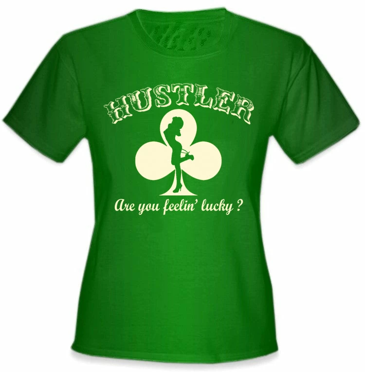 Bewild Hustler Are You Feelin' Lucky? Girl's T-Shirt 6 Bewild Hustler Are You Feelin' Lucky? Girl's T-Shirt