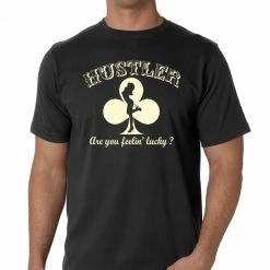 Bewild Cool Funny & Offensive Hustler Are You Feelin' Lucky? Men's T-Shirt