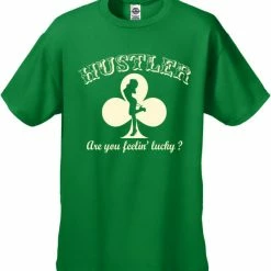 Bewild Cool Funny & Offensive Hustler Are You Feelin' Lucky? Men's T-Shirt