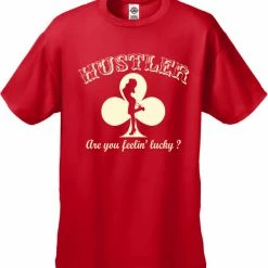 Bewild Cool Funny & Offensive Hustler Are You Feelin' Lucky? Men's T-Shirt