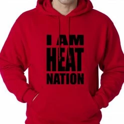 Bewild I Am Heat Nation Basketball Adult Hoodie
