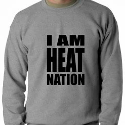 Bewild I Am Heat Nation Basketball Crewneck Sweatshirt