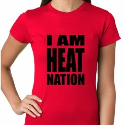 Bewild I Am Heat Nation Basketball Girls T-shirt