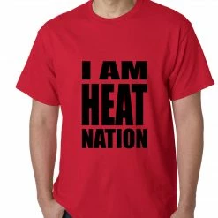 Bewild I Am Heat Nation Basketball Mens T-shirt