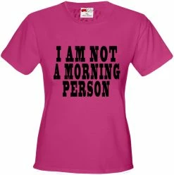 Bewild I Am Not A Morning Person Cara Delevingne Vogue Girl's T-Shirt Cool Funny & Offensive