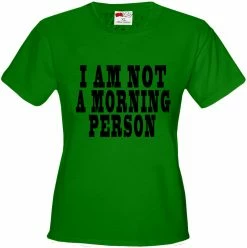 Bewild I Am Not A Morning Person Cara Delevingne Vogue Girl's T-Shirt Cool Funny & Offensive