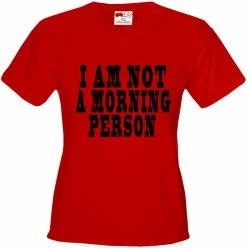 Bewild I Am Not A Morning Person Cara Delevingne Vogue Girl's T-Shirt Cool Funny & Offensive