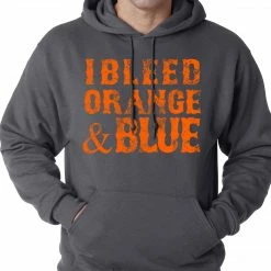 Bewild I Bleed Orange And Blue New York Baseball Adult Hoodie