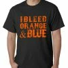 Bewild I Bleed Orange And Blue New York Baseball Mens T-shirt Sport Inspiration