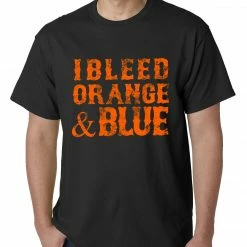 Bewild I Bleed Orange And Blue New York Baseball Mens T-shirt Sport Inspiration