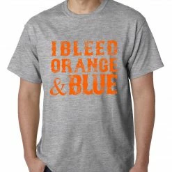 Bewild I Bleed Orange And Blue New York Baseball Mens T-shirt Sport Inspiration