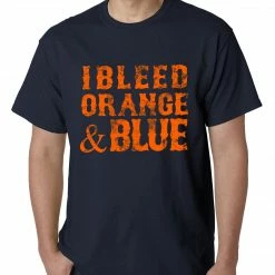 Bewild I Bleed Orange And Blue New York Baseball Mens T-shirt Sport Inspiration