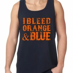Bewild I Bleed Orange And Blue New York Baseball Tank Top