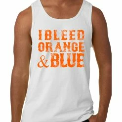 Bewild I Bleed Orange And Blue New York Baseball Tank Top